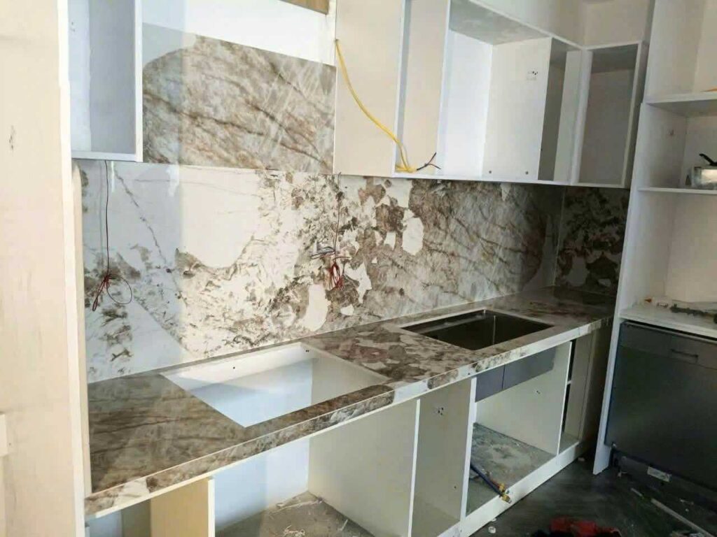 mặt bàn bếp đá nung kết